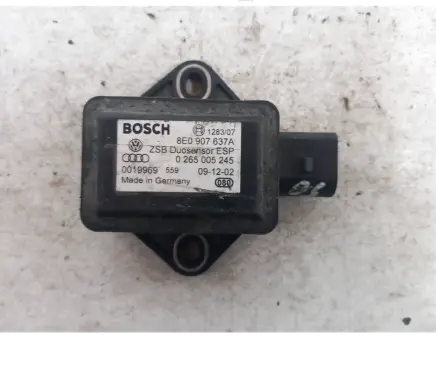 Audi A4 S4 B6 8E 8H ESP acceleration yaw rate sensor 8E0907637A 0265005245 0019969