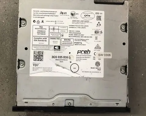 Volkswagen Golf VIII Other control units/modules 3G5035816G