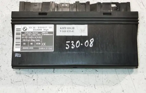 BMW 5 E60 E61 Comfort/convenience module 9151517 5WK49110A