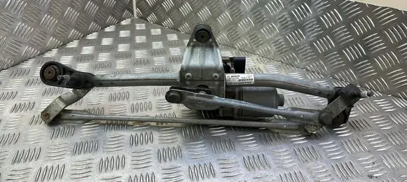 Front wiper linkage and motor