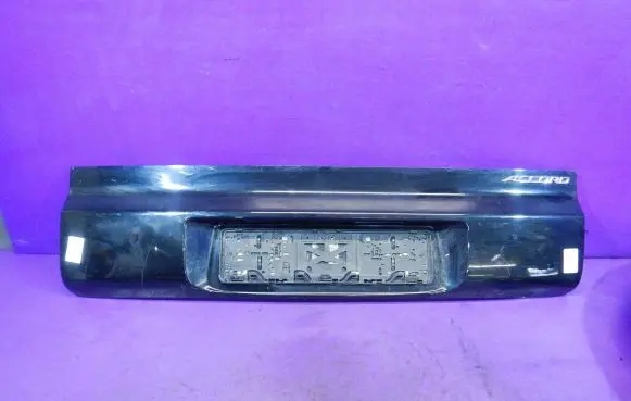 Trunk door license plate light bar
