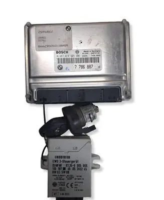 BMW 3 E46 Engine ECU kit and lock set 7786887 61356905666