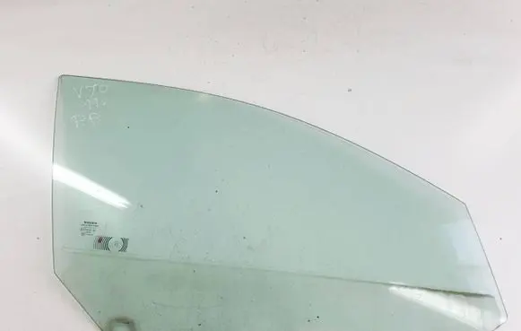 Volvo V70 Front door window glass four-door 43R001106 E000186 DOT57M53AS2