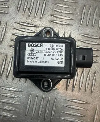 Audi A8 S8 D3 4E ESP acceleration yaw rate sensor 8E0907637A 0014597 0265005245