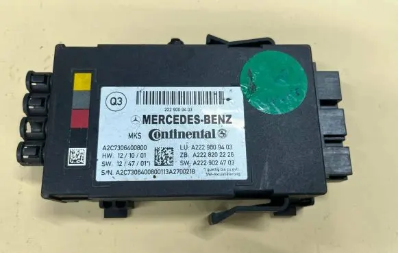 Mercedes-Benz S W222 Seat control module a2229009403 A2C7306400800 2229009403