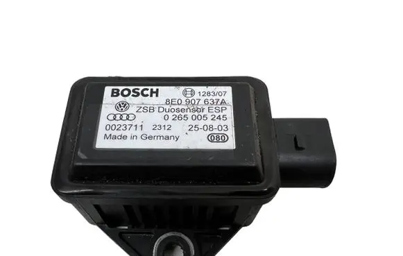 Audi A6 S6 C6 4F ESP acceleration yaw rate sensor 8E0907637A 0265005245 0023711