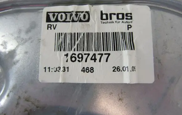 Volvo S40 Front window lifting mechanism without motor 1697477