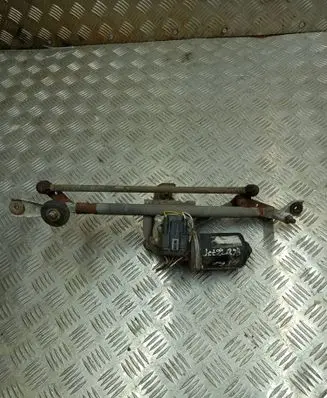 Front wiper linkage and motor
