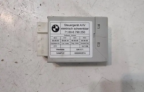 BMW 7 F01 F02 F03 F04 Tow bar trailer control unit/module 71606790250 506571 0000002874