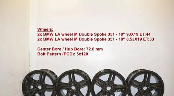 BMW 5 F10 F11 R19 alloy rim 7842652 7842653 36117842652