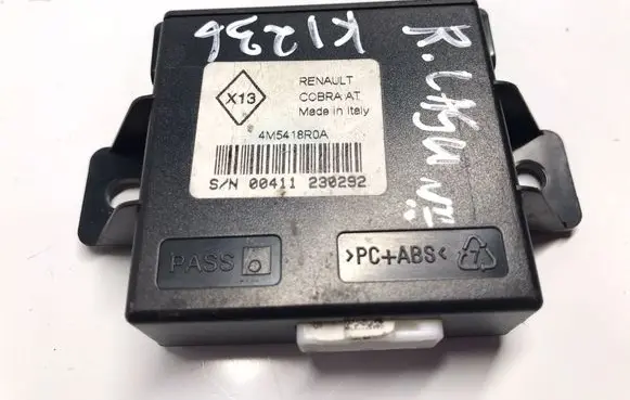 Renault Laguna III Alarm control unit/module 4M5418R0A K1236