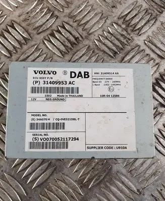 Volvo XC60 Other control units/modules 31409953AC 31409953 CQ0VE321DBLT