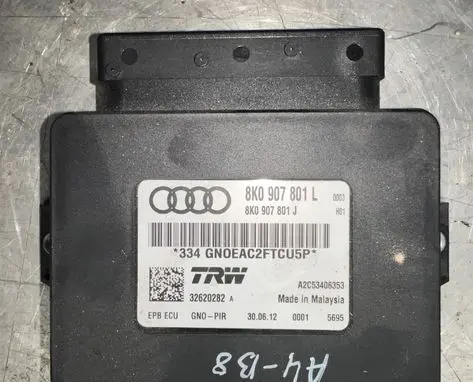 Audi A4 S4 B8 8K Hand brake control module 8K0907801J 8K0907801L A2C53406353