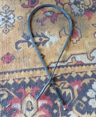 Porsche Cayenne (92A) Engine bonnet/hood lock release cable 7P5823531A