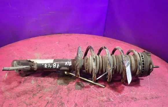 Front shock absorber with coil spring