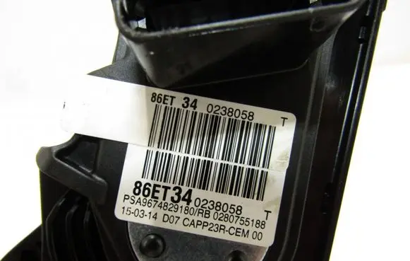 Peugeot 308 Accelerator throttle pedal 86et340238058