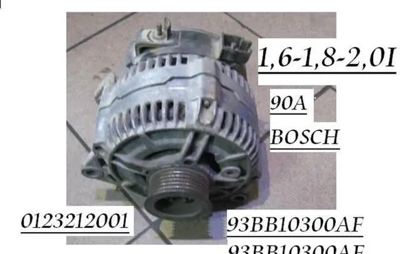Ford Mondeo MK I Generator/alternator 0123212001 93BB10300AF