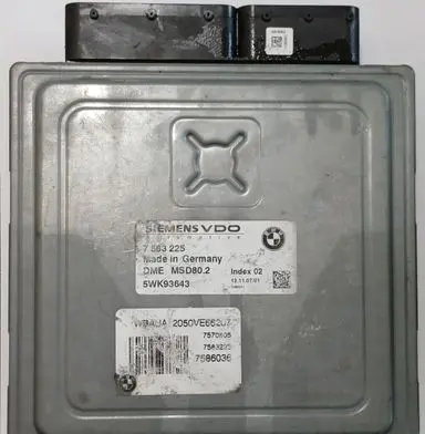 BMW 3 E90 E91 Engine control unit/module 7583225 5WK93643 MSD80.2