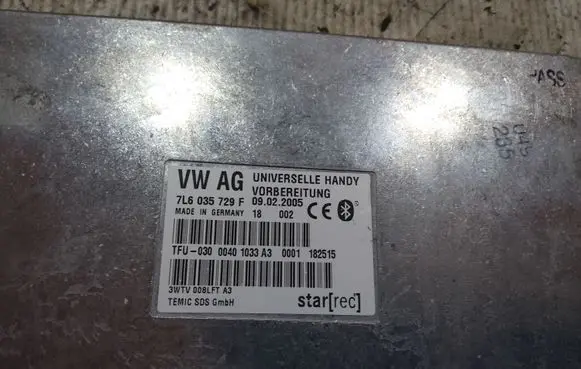 Volkswagen Touareg I Bluetooth control unit module 7L6035729F 03000401033 3WTV008LFT