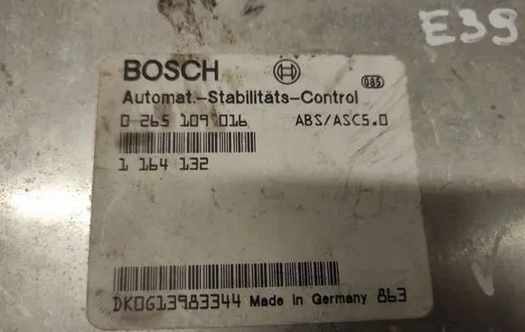 BMW 5 E39 Brake system control unit/module 0265109016