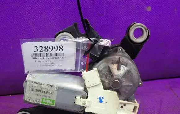 Peugeot 206 CC Rear window wiper motor 9638664980