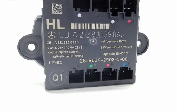 Mercedes-Benz C W204 Door control unit/module A2129003906 A2128208526 A2129029902