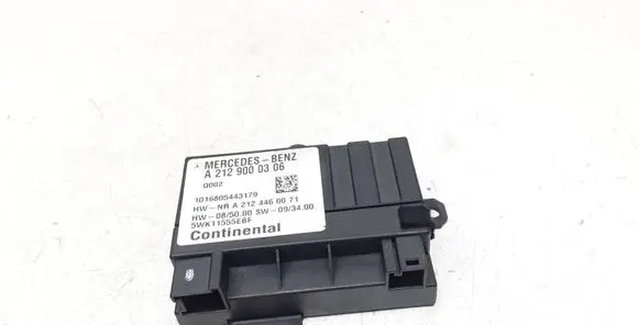 Mercedes-Benz E W212 Fuel injection pump control unit/module A2129000306