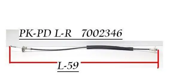 Opel Zafira A Front door cable line 7002346