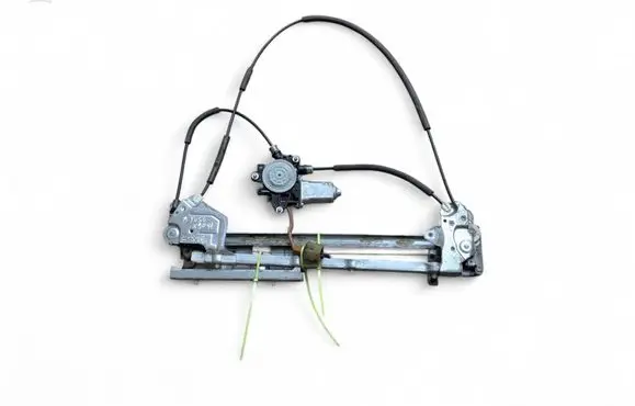 Rear door window regulator with motor