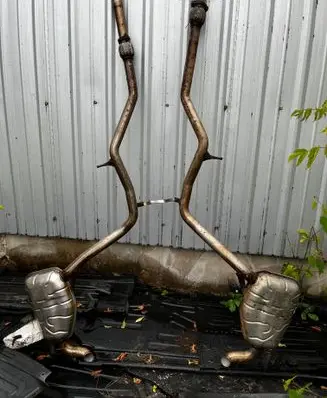 Mercedes-Benz E W211 Muffler/silencer 2114911300 A2114909321 A2114909421