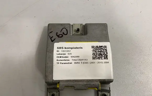 BMW 5 E60 E61 Airbag control unit/module 6942099