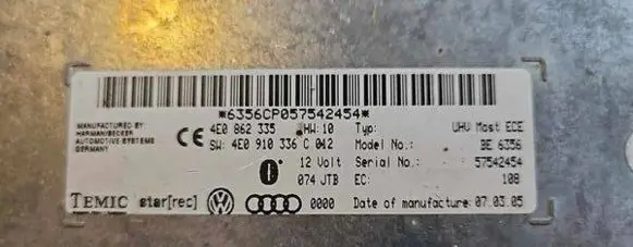 Bluetooth control unit module