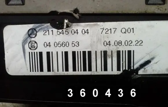 Mercedes-Benz E W211 Other switches/knobs/shifts 2115450404