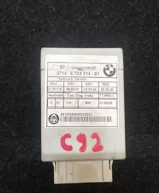 BMW 5 E60 E61 Air suspension control unit module (rear) 6784314 491832900002222