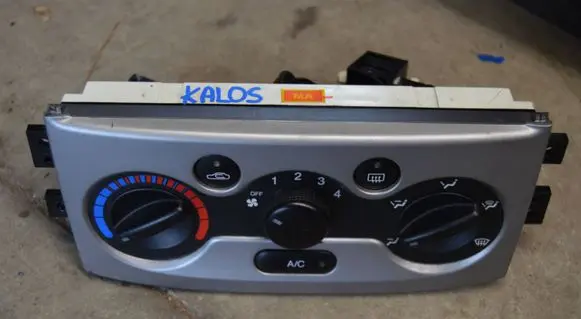 Chevrolet Kalos Climate control/heater control trim 5A31
