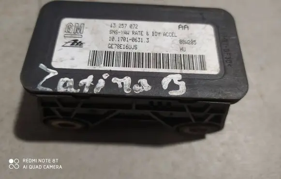 Opel Zafira B ESP acceleration yaw rate sensor 13257072 10170106313