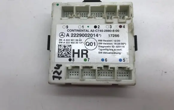 Mercedes-Benz S W222 Door control unit/module A2229002014 A2229015903 7452880800