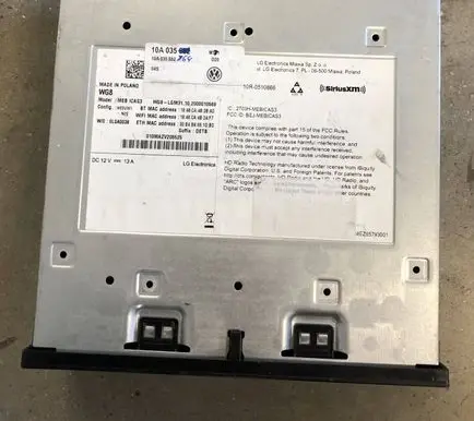 Volkswagen ID.3 MMI control unit 10A035764