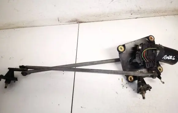 Front wiper linkage and motor