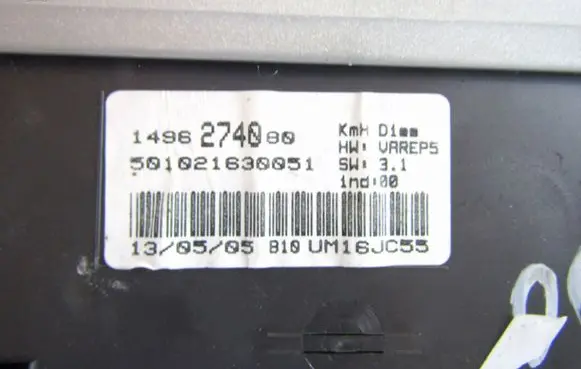 Citroen C8 Speedometer (instrument cluster) 1489077077