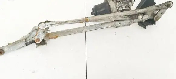 Front wiper linkage and motor