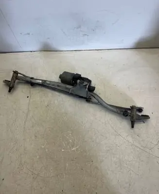 Front wiper linkage and motor
