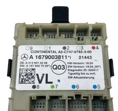 Mercedes-Benz E W213 Door control unit/module A1679003811 A2139010208 A1679027905