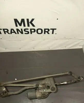 Front wiper linkage and motor