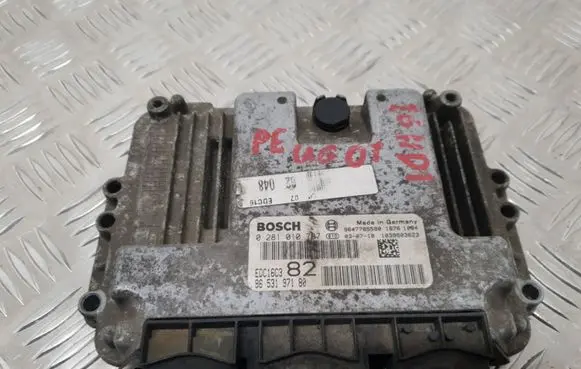 Peugeot 206 Engine control unit/module 0281010707 9653197180