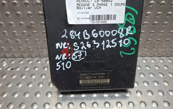 Renault Megane III Fuse module S26312510 284B60008R