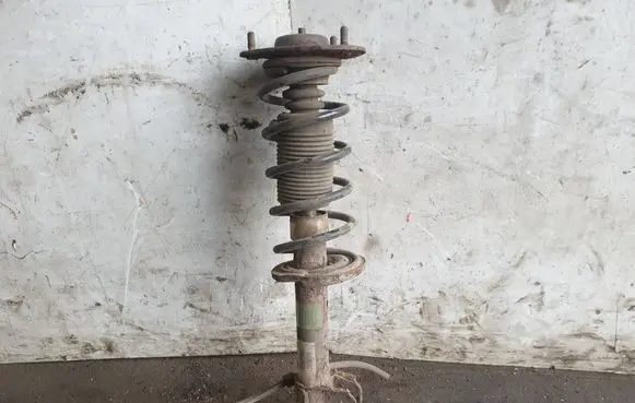 Front shock absorber with coil spring