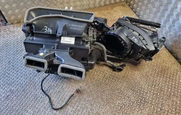 Interior heater climate box assembly