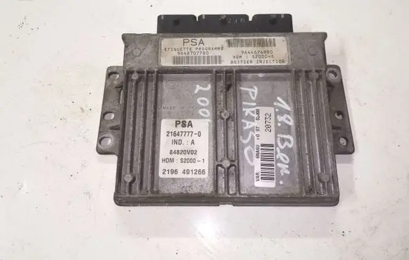Citroen Xsara Picasso Engine control unit/module 9648707780