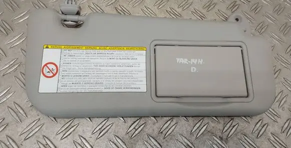 Toyota Yaris Sun visor 